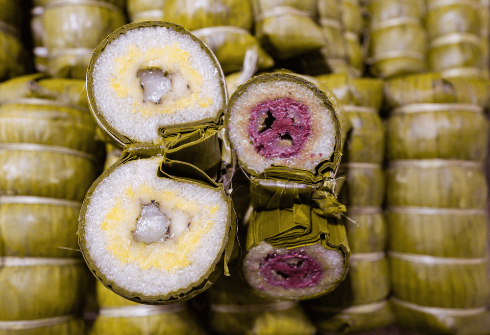 Mat Cat Wrapped Sticky Rice Cake is a unique and delicious specialty exclusive to Phu Quoc Island, cherished by all locals there (Source: Canva)
